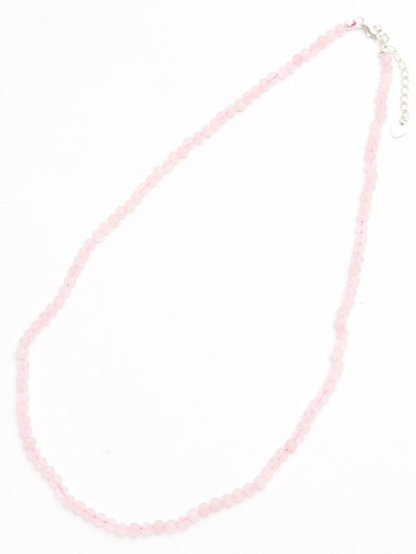 Бусы-чокер из розового кварца